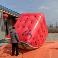 Hot Selling Watermeloen Helium Ballon Goede Kwaliteit Vliegende Opblaasbare Fruit Ballon