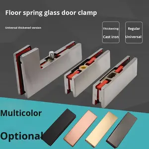 Accessoires de <span class=keywords><strong>clip</strong></span> de porte en <span class=keywords><strong>verre</strong></span> sans cadre de conception moderne <span class=keywords><strong>Clip</strong></span> à un mot fixe supérieur et inférieur en acier inoxydable <span class=keywords><strong>pour</strong></span> porte à ressort de sol en forme de 7 - Product Image 3