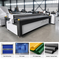 Machine de découpe numérique pour textiles enduits de PVC, tissus industriels, textiles techniques, bâches et rideaux flexibles en PVC