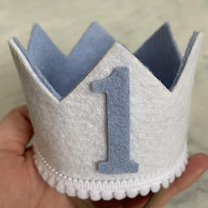 เทมเพลตสักหลาดสำหรับปาร์ตี้มงกุฎวันเกิดพิมพ์ได้ทำจากประเทศจีน - Product Image 2