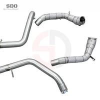 Échappement complet haute performance en acier inoxydable SDO pour Mercedes Benz G63 AMG W463A W464 4.0T 2018-2026 avec downpipe droit