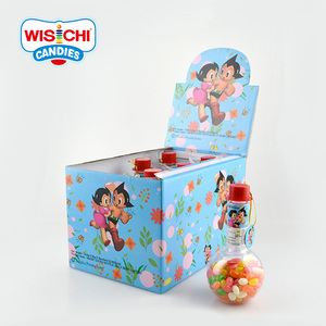 Il campione libero 138g colorato sapori misti assortiti jelly bean halal caramelle morbide luce lampadina bottiglie di forma imballato - Product Image 5