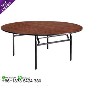 Nouvelle conception de table ronde pliable en plastique moderne pour les événements de fête, les mariages, les halls d'hôtel - Product Image 1