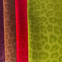Cuir synthétique PU de haute qualité, effet velours nacré, motif léopard, 0,8 mm, pour bagages, sacs à main, ameublement et artisanat