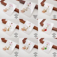 XUPING Cincin Pusar Trendy dari Baja Tahan Karat Desain Bintang/Stroberi/Hati/Kupu-kupu/Buah Perhiasan Tindik Pusar Unisex