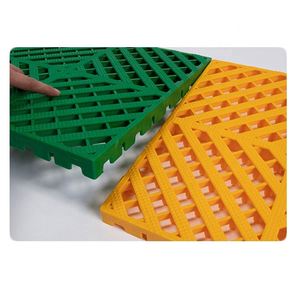 Carrelage de sol pour garage Grands sols Conception auto-drainante à nervures ouvertes à écoulement libre - Product Image 1