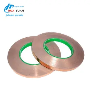 Cinta conductora de cobre de alta calidad, doble lámina conductora de cobre para industria electrónica, 6,35mm x 33m