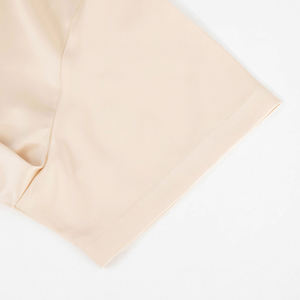 Wholesale Custom Satin <strong>Shirt</strong> <strong>Revers</strong> <strong>Collar</strong> Embroidery Men <strong>Shirts</strong> Short Sleeve Button up Casual Silk Satin Man Shir - Product Image 3