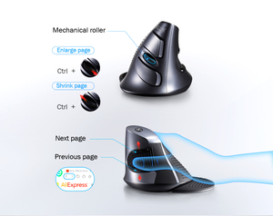 M618 GX Chuột Không Dây Dọc Tiện Dụng 6 Nút 1600DPI Chuột Quang Chuột Tay Phải Với Thảm Cổ Tay - Product Image 4