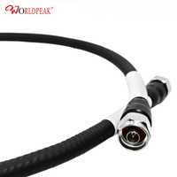 HF-Pigtail-Anschluss mit LDF4-50A Superflex-Zuführung 4.3-10 Din-Stecker N-Typ Stecker Kupfer-Koaxialkabel-Baugruppe PE-Isolierung
