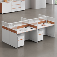Ensemble de Postes de Travail Modulaires en Bois Shuo Ran - Combinaison Ergonomique Bureau-Chaise avec Rangement pour 2/4/6/8 Personnes - Garantie 5 Ans