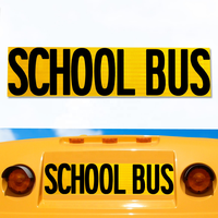 Autocollant réfléchissant de signe d'autobus scolaire auto-adhésif de feuille réfléchissante de catégorie de diamant