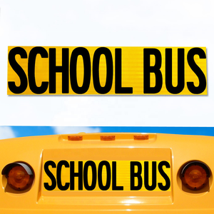 Diamond Grade Reflective Sheeting Self Adhesive Reflective School <strong>Bus</strong> Sign Decal <strong>Sticker</strong> - Product Image 4
