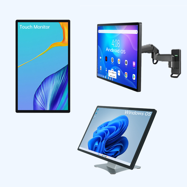 Touchwo 21''-24'' Horizontal Vertical Touchscreen Monitor Android Win OS Interactive Panel PC with Stand Serial Business Series
