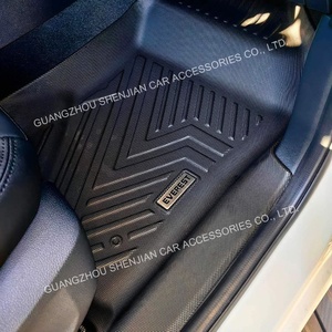 พรมปูพื้นรถยนต์แบบกันน้ำทุกสภาพอากาศ ชุดเต็ม 4 ชิ้น ทำความสะอาดง่าย พรมปูพื้น 5 มิติ สำหรับรถยนต์ฟอร์ด เอเวอร์เรสต์ <span class=keywords><strong>ปี</strong></span> <span class=keywords><strong>2023</strong></span> พร้อมอุปกรณ์เสริม - Product Image 3