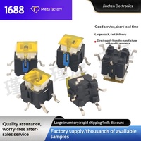 Tombol Sakelar Permukaan Sentuh LED Teriluminasi 6*6*7.2 Model JC-TS667.7D 12V untuk Aplikasi Rumah Pintar