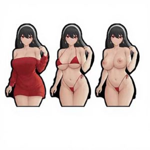 Autocollants personnalisés sexy pour filles, autocollants manga de filles sexy, autocollant en mouvement Vegeta, autocollant lenticulaire 3D anime pour décorations murales - Product Image 1