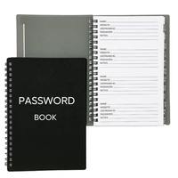 Meilleur vendeur 2026 logo d'entreprise personnalisé carnet de mots de passe d'adresse de connexion Internet avec onglets