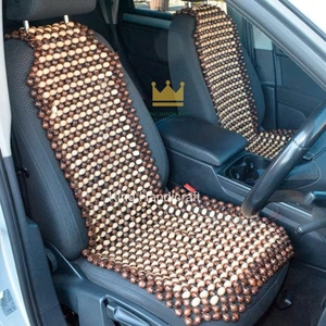 Coussin de siège de véhicule confortable en perles de bois, rafraîchissant et respirant, avec fonction de massage du dos pour conducteur, pour l'entretien automobile, du Vietnam - Product Image 1