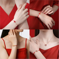 Bracelet corde rouge ajustable 12 signes du zodiaque, bijou de charme tissé à la main, cadeau d'amitié pour couple, nouveauté