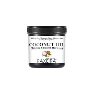 Fabricant de produits capillaires OEM/ODM, masque capillaire à l'huile de coco, crème lissante, réparation en profondeur des cheveux abîmés, pour hommes et femmes, utilisation quotidienne, masque capillaire - Product Image 1