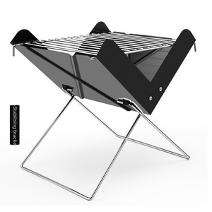 Four à barbecue pliable en aluminium portable pour l'extérieur, pour le camping et l'usage domestique, fonctionnant au bois et au charbon de bois, Zhejiang - Product Image 1