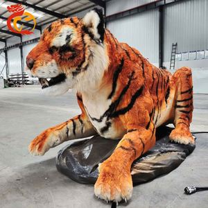 Modèles d'animaux tigrés animatroniques grandeur nature pour l'intérieur et l'extérieur - Product Image 2
