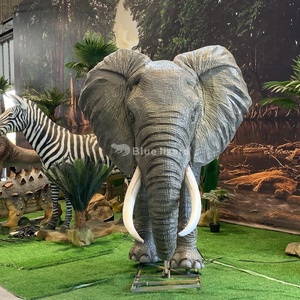 Réplique d'éléphant asiatique animatronique grandeur nature, statue d'animal sauvage robotique, modèle réaliste de pachyderme pour exposition <span class=keywords><strong>zoologique</strong></span> - Product Image 6