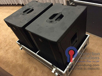 Rugged Musical Instrument Flight Case with 4 Wheels and Sturdy Plywood Frame for Audio Mixer and Sound System Hardware