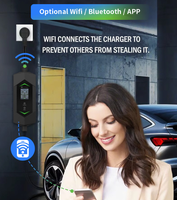 Chargeur EV portable 11KW Type 2 AC pour usage domestique, nouveau, IP65, câble de 5M, certifié CE, station de recharge pour véhicules électriques