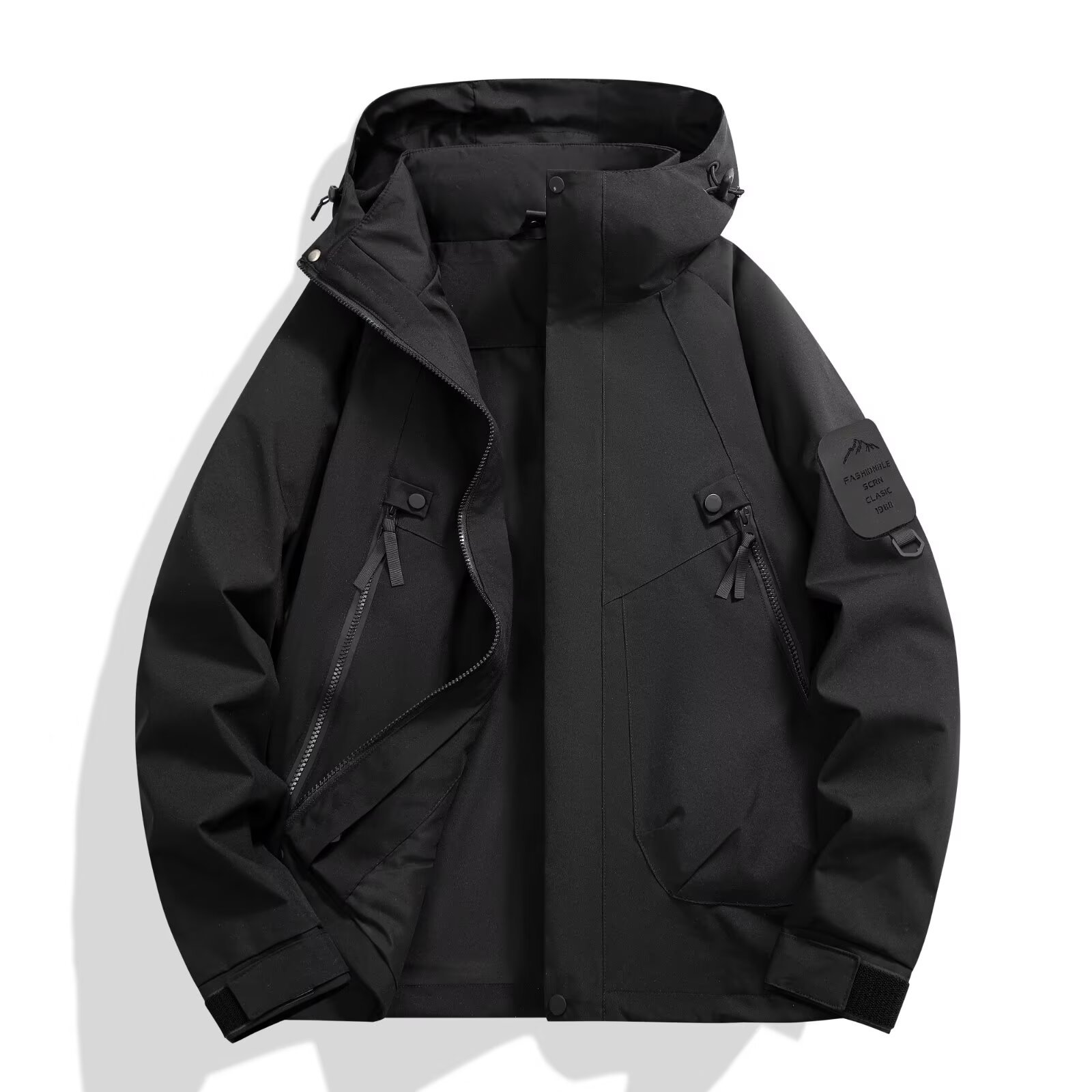 [spot flash] veste imperméable coupe-vent noire