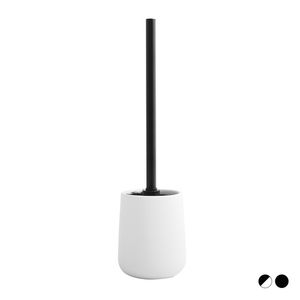 Soporte para Escobilla de Baño de Cerámica, Blanco y Negro, 12 cm de Ancho, 16 cm de Alto, 33 cm de Largo, para Uso en Baños - Product Image 1
