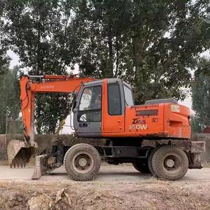 Excavadora de ruedas Hitachi ZX160W de 16 toneladas usada, modelo 2021, rodamiento de bomba de engranajes de Motor, potencia de 90,2kW - Product Image 1