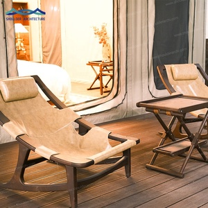 Valley Luxury Hotel Glamping avec salle de bain Structure en acier Tente de camping familiale Lodge Safari imperméable - Product Image 3