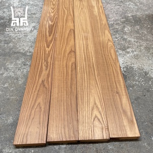 Fabrik direkt Großhandel natürliche Massiv Eschenholz Wand verkleidung Thermo holz Formaldehyd frei Holz Hartholz - Product Image 2