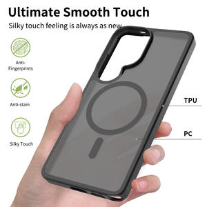 Coque de téléphone mate magnétique à chargement sans fil effet givré pour <span class=keywords><strong>Samsung</strong></span> S26 Ultra S25 Plus S24 – Prix de gros - Product Image 6