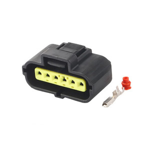 Conector Impermeable de 6 Posiciones, Conectores de Plástico Negro Macho y Hembra para Automóviles Ford Focus, Hyundai, Kia - Product Image 2
