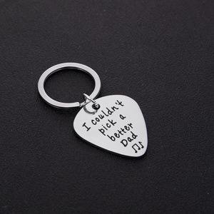 Plata Negro I Pick You Llavero Me encanta desplumarte Amante DE LA MÚSICA Músico Guitarrista Guitar Pick Llavero - Product Image 3