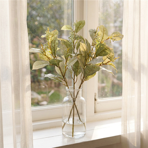 Foglie di Magnolia Artificiali Autunnali e Rami di Eucalipto Paris all'Ingrosso per Decorazione e Paesaggistica - Product Image 1