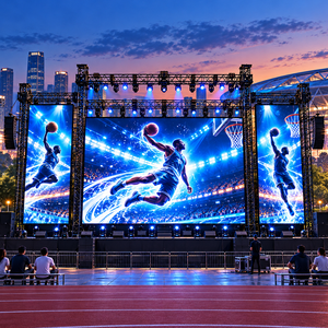 IP65 <b>Outdoor</b> Waterproof Rental LED Display P3.91 500x1000mm <b>Cabinet</b> for Church Worship Stage BRC3.91 - Product Image 1