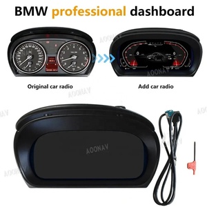 จอ LCD ดิจิตอลสำหรับรถยนต์ BMW ซีรีส์ 3 รุ่น E90 E91 E92 E93 ปี 2004-2012 แผงหน้าปัดมาตรวัดความเร็วแบบดิจิตอล จอแสดงผลเสมือนจริง ชุดหน้าปัดหลัก สำหรับพวงมาลัยซ้ายและขวา - Product Image 4