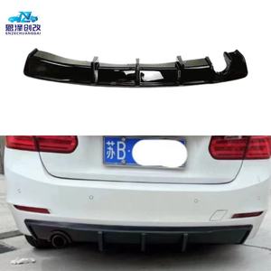 Diffuseur de pare-chocs arrière double sortie unilatéral pour BMW F30 Série 3 modèle ordinaire années 11-17 - Product Image 1