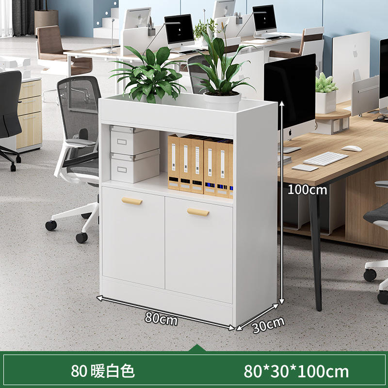 [สองประตู หนึ่งช่องเก็บของ] สีขาวอบอุ่น ขนาด 80*30*100