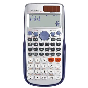 Haute qualité double puissance 10 + 2 chiffres 417 fonctions étudiant 2 lignes affichage calculatrice calculatrice scientifique avancée