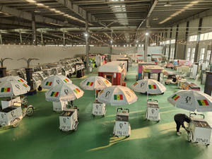 Carrito de Venta Ambulante Bicicleta Solar para Helados con Batería Triciclo Carrito de Helados Carrito Bicicleta para Jugos y Bebidas - Product Image 3