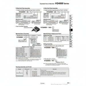 ชิ้นส่วนนิวเมติกส์ VVQ4000-TR-04ชิ้นส่วนนิวเมติก SMC - Product Image 1