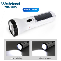 Nouvelle conception Lampe de poche LED portable multifonctionnelle moderne pour le camping Lampe de poche d'urgence Lampe solaire pour le camping
