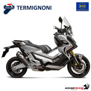 Pot d'échappement de moto italien Termignoni Scream Black Titanium homologué pour XADV 750 E4 2017-2022 - Product Image 3