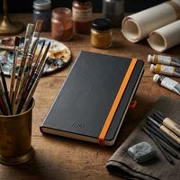 Carnet en cuir personnalisé avec bande élastique, carnet de croquis, carnet de notes pour artiste, création en studio, dessin technique