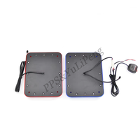 Baru SMD LED Kecerahan Tinggi Merah Biru Ambulans Sisi Lampu LED Strobo Flash Lampu